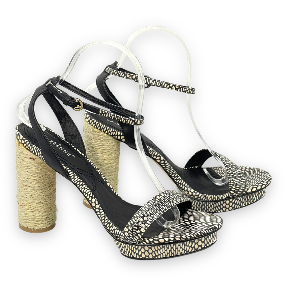 NEW in box Matisse Carmen Leather Sandle Rope Round Block Heel Multiple Sizes